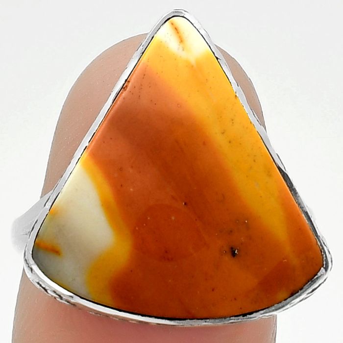 Natural Red Mookaite Ring size-8 SDR163951 R-1191, 19x19 mm