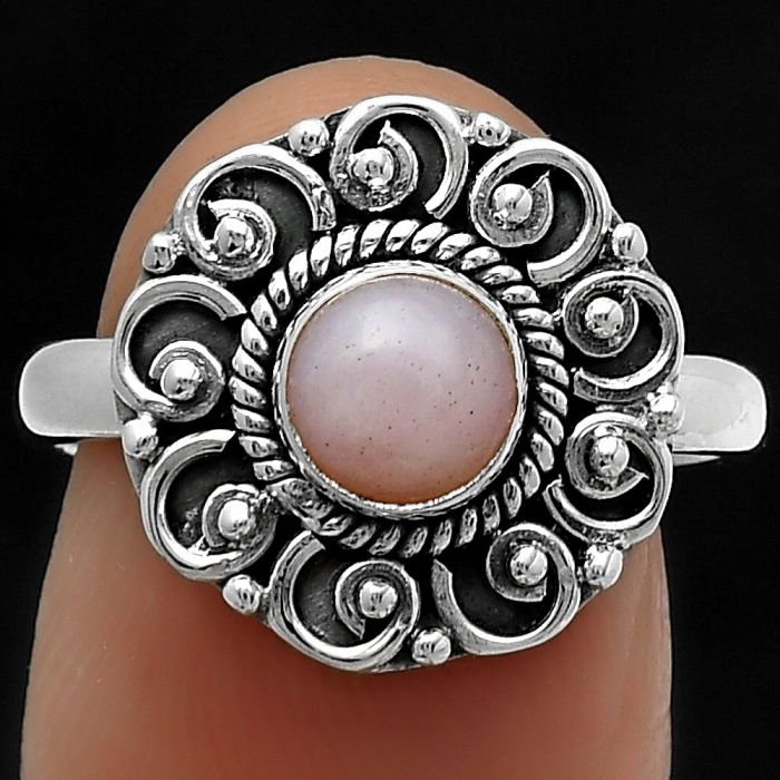 Natural Pink Opal - Australia Ring size-8 SDR164354 R-1563, 6x6 mm