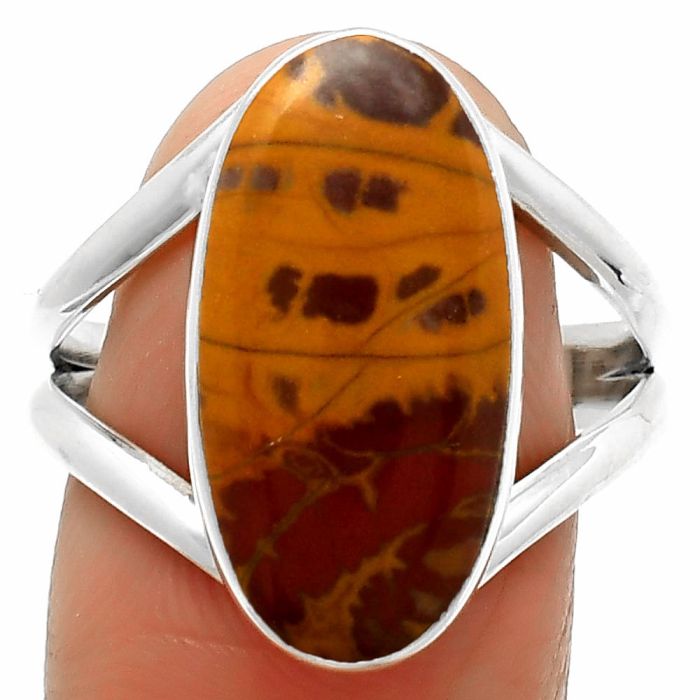 Natural Noreena Jasper Ring size-9.5 SDR165044 R-1002, 10x20 mm