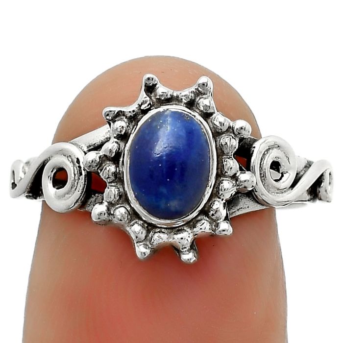 Natural Lapis - Afghanistan Ring size-7.5 SDR166390 R-1099, 5x7 mm