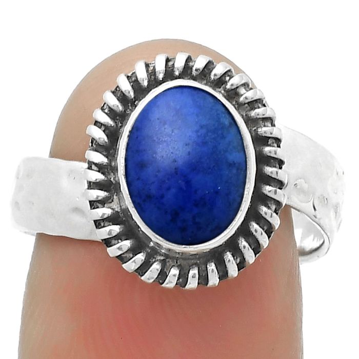 Natural Lapis - Afghanistan Ring size-7.5 SDR167857 R-1279, 7x9 mm