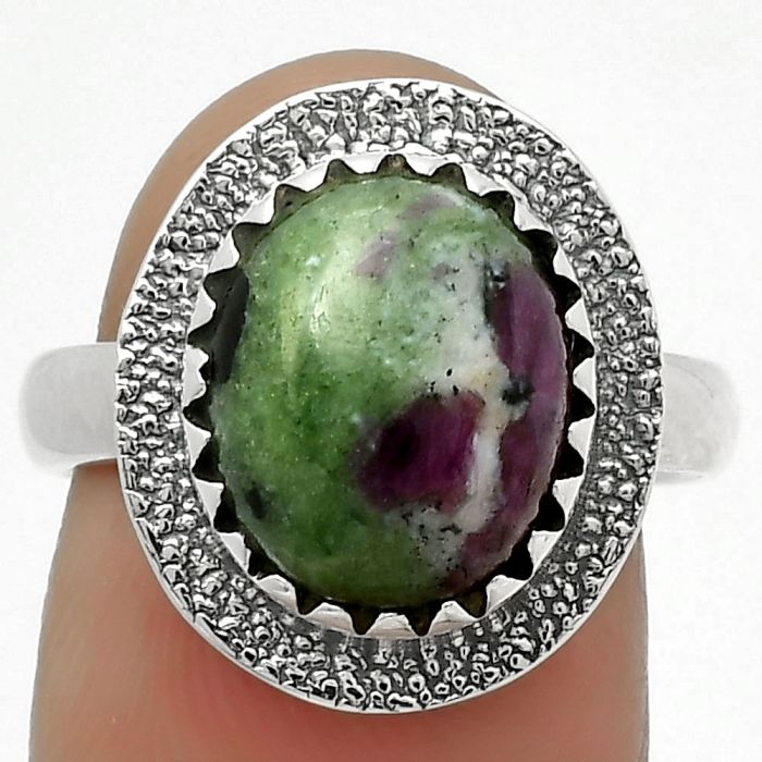 Natural Ruby Zoisite - Africa Ring size-7 SDR167925 R-1649, 10x12 mm