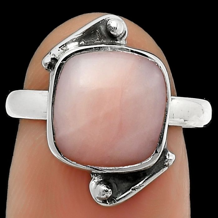 Natural Pink Opal - Australia Ring size-7 SDR168110 R-1188, 10x10 mm