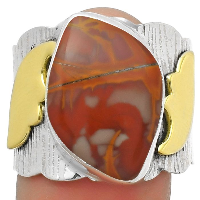 Two Tone - Natural Noreena Jasper Ring size-9 SDR168605 R-1542, 12x18 mm