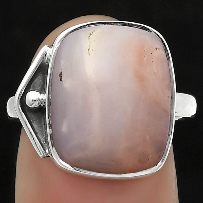 Natural Pink Opal - Australia Ring size-7.5 SDR169106 R-1194, 12x15 mm