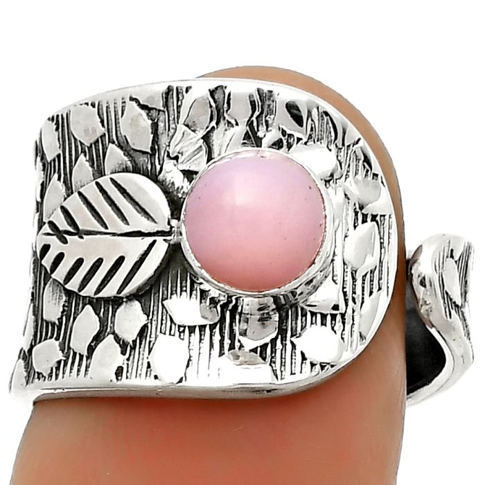 Adjustable - Pink Opal - Australia Ring size-6 SDR169905 R-1319, 6x6 mm
