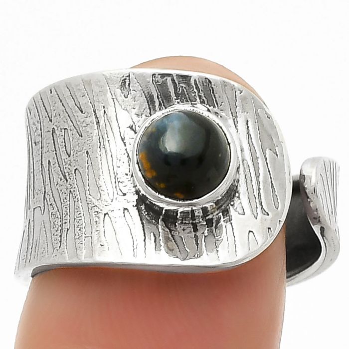 Adjustable - Pietersite - Namibia Ring size-8.5 SDR169913 R-1319, 6x6 mm