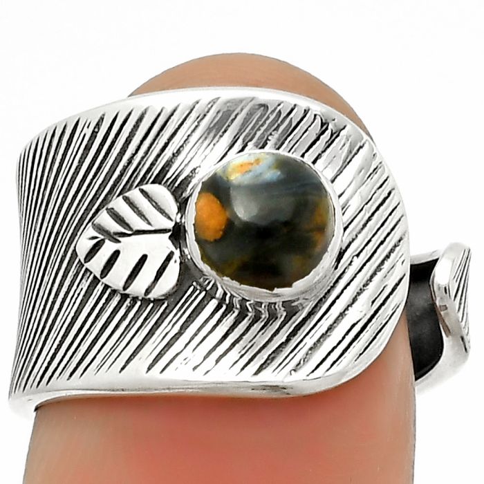 Adjustable - Pietersite - Namibia Ring size-7 SDR170101 R-1319, 6x6 mm