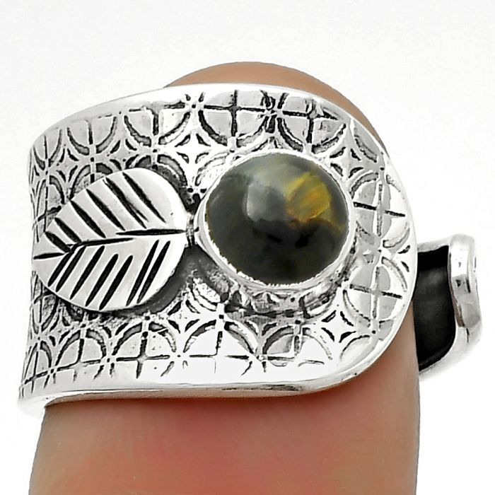 Adjustable - Pietersite - Namibia Ring size-7 SDR170254 R-1319, 6x6 mm