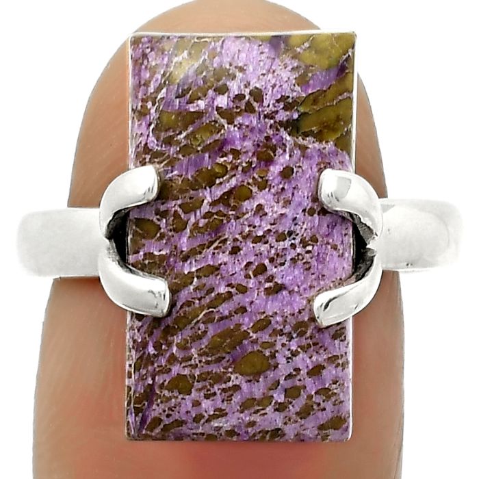 Natural Purpurite - South Africa Ring size-8 SDR170347 R-1504, 10x18 mm