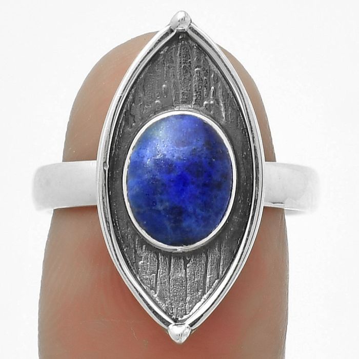 Natural Lapis - Afghanistan Ring size-8 SDR170884 R-1628, 7x9 mm