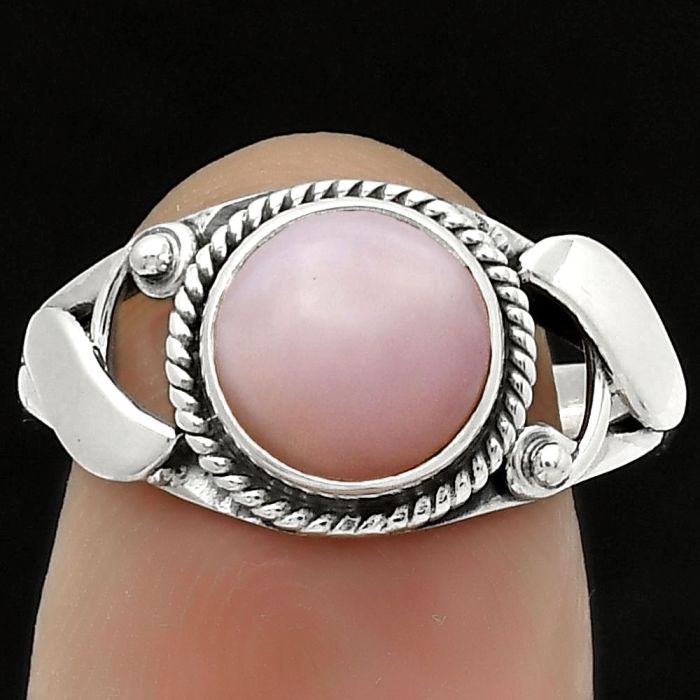 Natural Pink Opal - Australia Ring size-7 SDR171217 R-1405, 8x8 mm