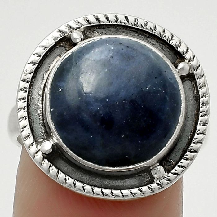 Natural Iolite Sunstone - India Ring size-8.5 SDR171559 R-1595, 13x13 mm