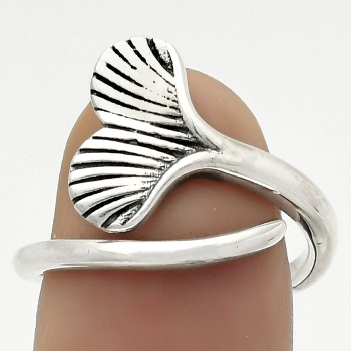 Mermaid Tail Charm - Plain Silver Ring size-8.5 SDR171850 R-1069, N/A