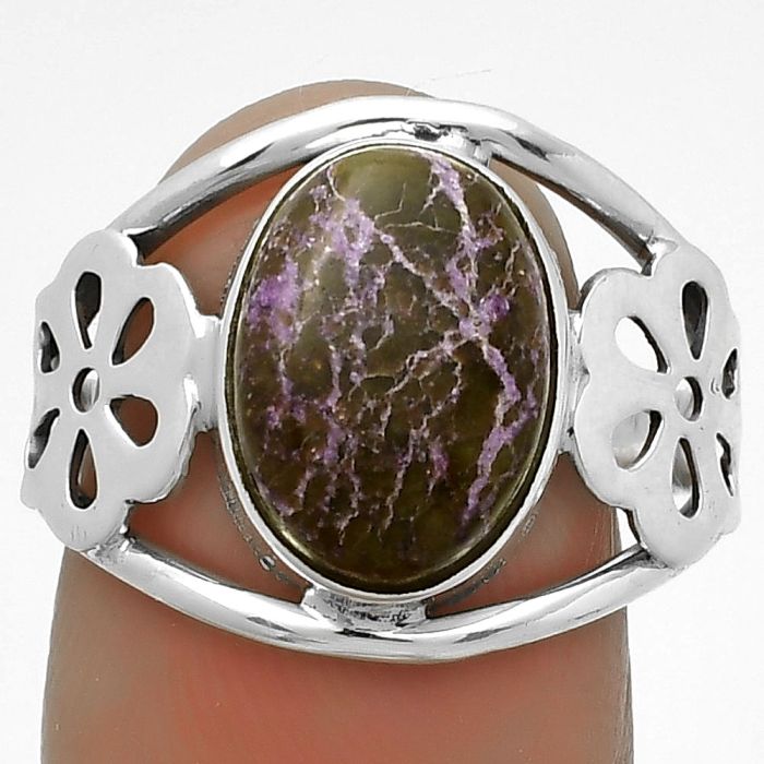 Natural Purpurite - South Africa Ring size-8 SDR172113 R-1497, 9x12 mm