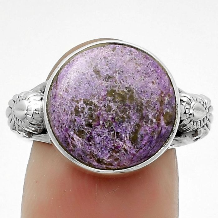 Natural Purpurite - South Africa Ring size-8 SDR172642 R-1261, 14x14 mm
