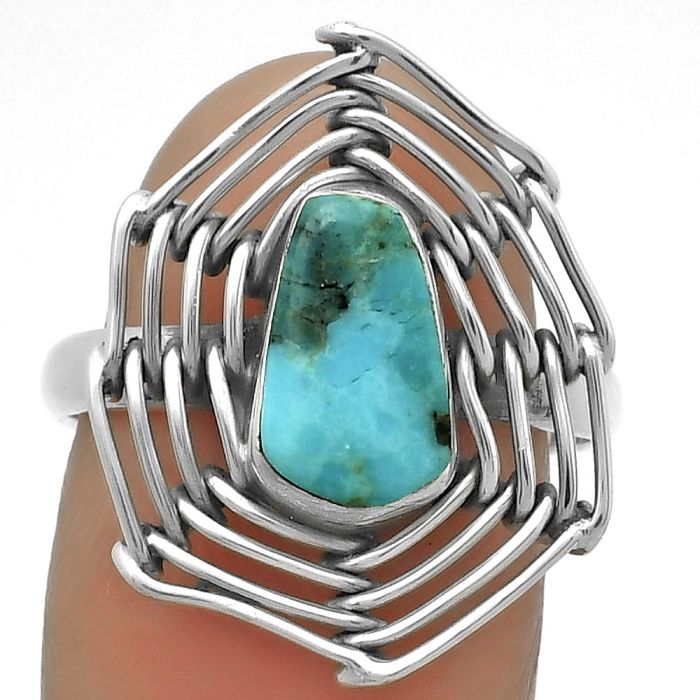 Blue Mohave Turquoise - Arizona Ring size-8 SDR172739 R-1445, 6x11 mm