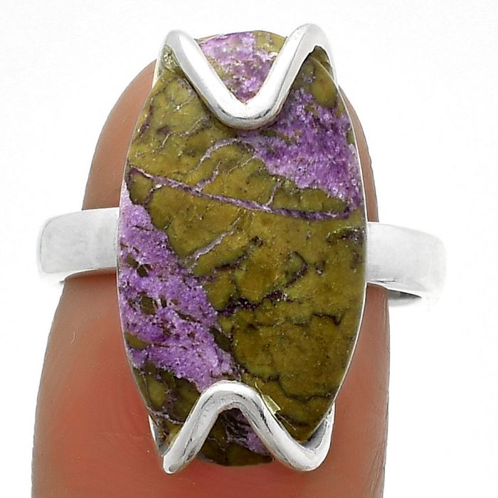 Natural Purpurite - South Africa Ring size-7.5 SDR174377 R-1479, 12x21 mm