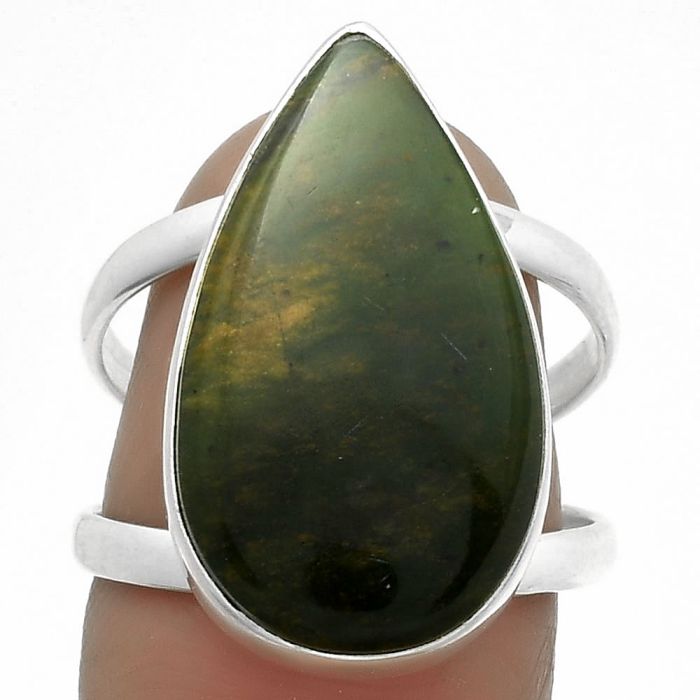 Natural Chrome Chalcedony Ring size-7 SDR174435 R-1002, 13x22 mm