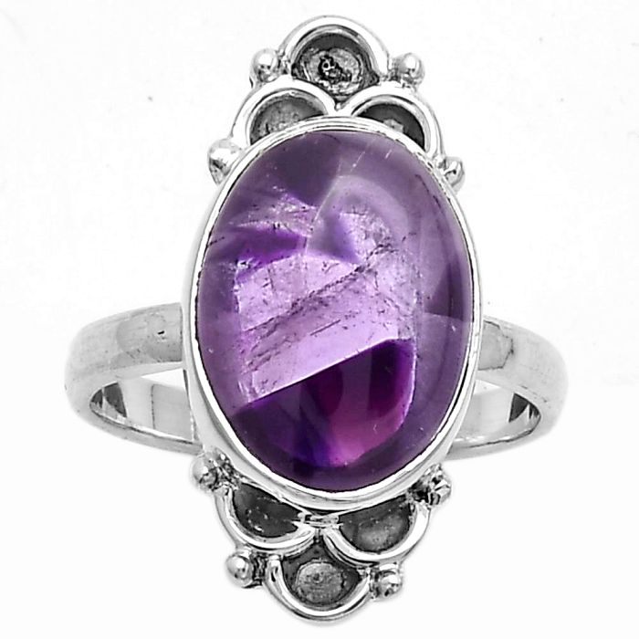 Super 23 Amethyst Mineral From Auralite 23 Ring size-7 SDR174454 R-1104, 10x14 mm