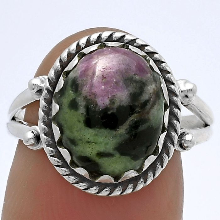 Natural Ruby Zoisite - Africa Ring size-7.5 SDR174821 R-1474, 10x12 mm