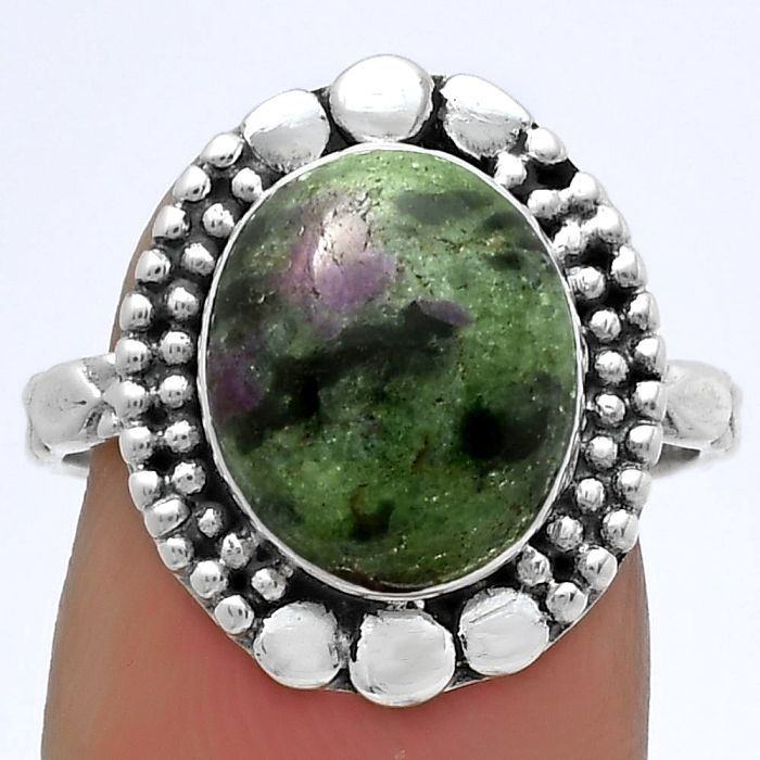 Natural Ruby Zoisite - Africa Ring size-8 SDR174871 R-1154, 10x12 mm