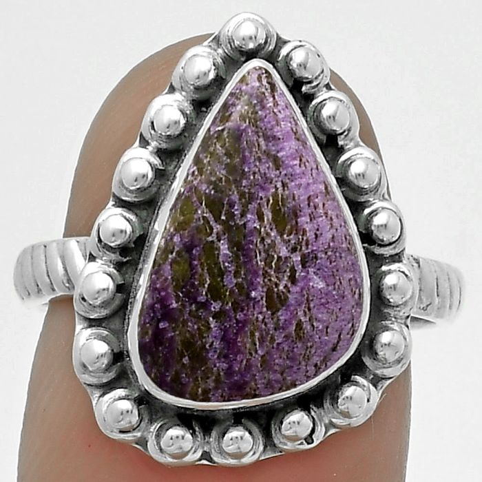 Natural Purpurite - South Africa Ring size-7.5 SDR175047 R-1124, 9x15 mm