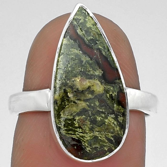 Dragon Blood Stone - South Africa Ring size-7 SDR178445 R-1001, 9x19 mm
