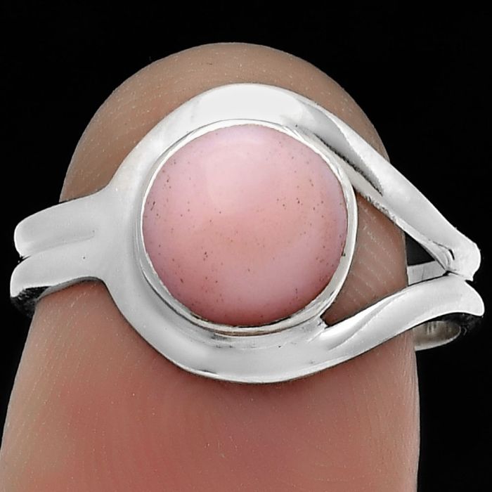 Natural Pink Opal - Australia Ring size-7 SDR178750 R-1081, 8x8 mm