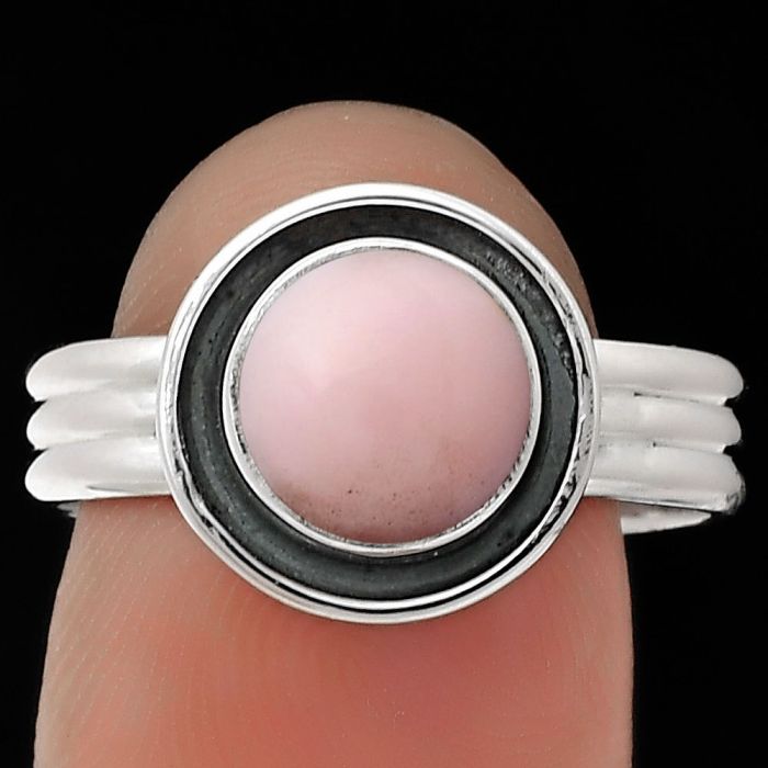 Natural Pink Opal - Australia Ring size-9 SDR178808 R-1468, 8x8 mm