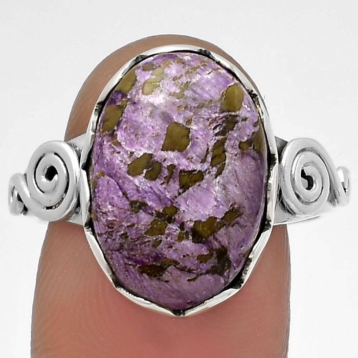 Natural Purpurite - South Africa Ring size-9 SDR178821 R-1315, 12x17 mm