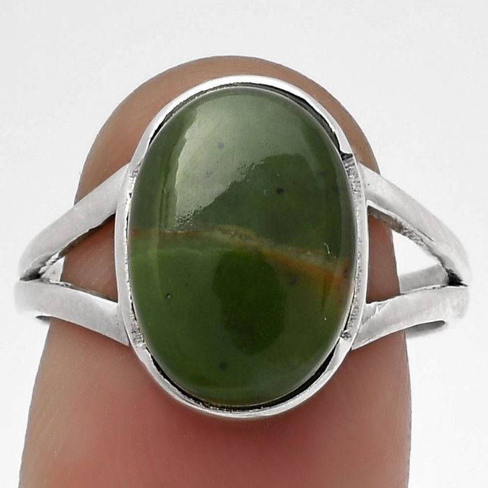 Natural Chrome Chalcedony Ring size-8 SDR178932 R-1438, 10x14 mm