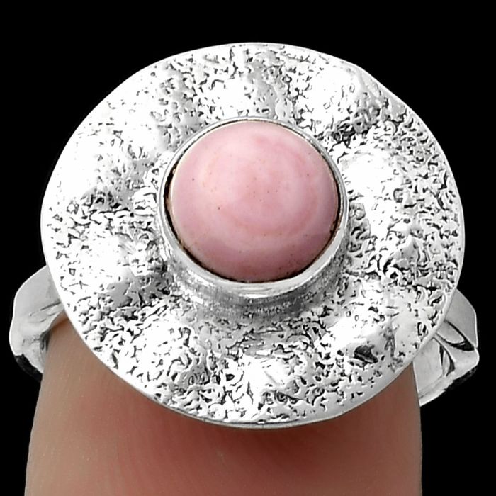Natural Pink Opal - Australia Ring size-7 SDR179137 R-1531, 7x7 mm