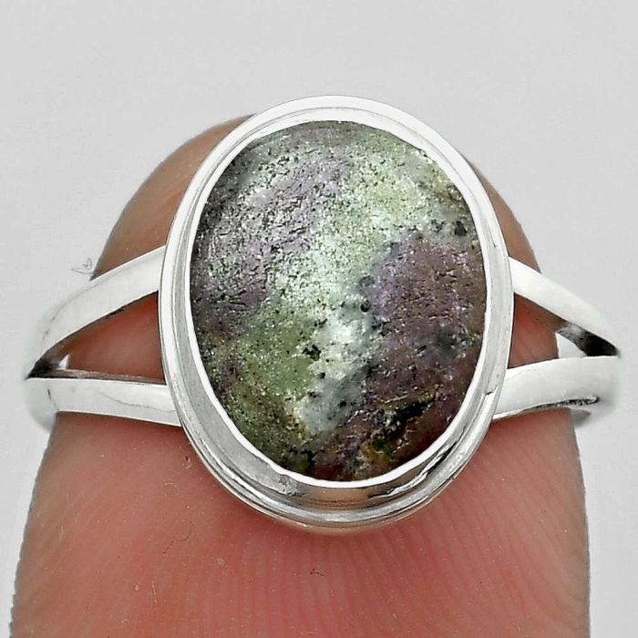 Natural Ruby Zoisite - Africa Ring size-7 SDR179916 R-1008, 9x12 mm