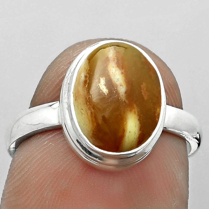 Natural Candy Opal Ring size-7.5 SDR179978 R-1007, 8x11 mm