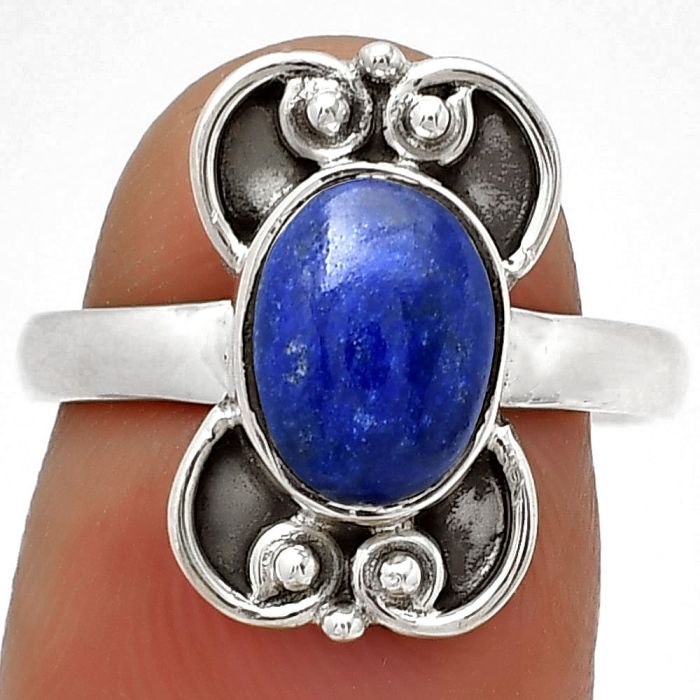 Natural Lapis - Afghanistan Ring size-7 SDR180546 R-1121, 7x9 mm