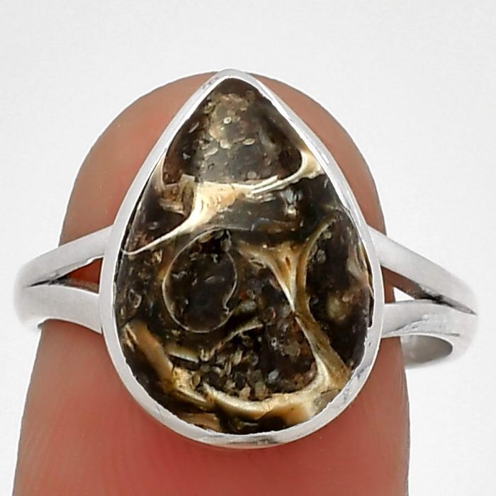 Natural Turtella Jasper - USA Ring size-8 SDR181312 R-1005, 11x15 mm