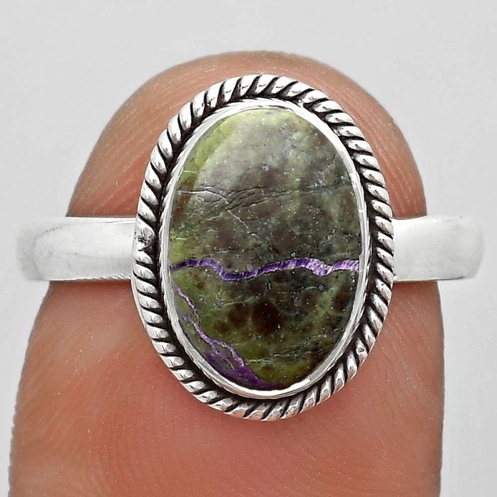 Natural Purpurite - South Africa Ring size-8 SDR181658 R-1009, 8x12 mm