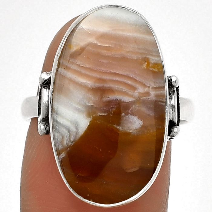 Natural Imperial Dedise Jasper Ring size-8 SDR182736 R-1198, 13x22 mm