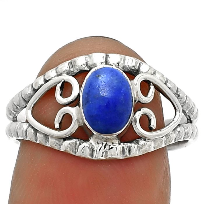 Natural Lapis Lazuli - Afghanistan Ring size-8 SDR183394 R-1143, 5x7 mm