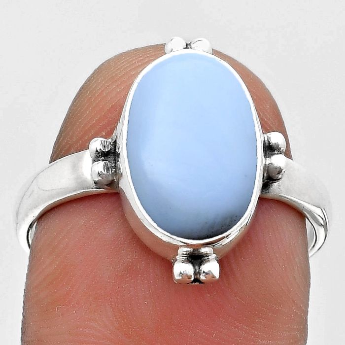 Natural Owyhee Opal Ring size-8.5 SDR184038 R-1127, 8x13 mm