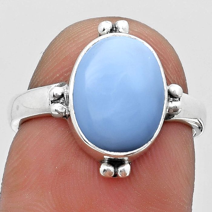 Natural Owyhee Opal Ring size-6.5 SDR184040 R-1127, 9x11 mm