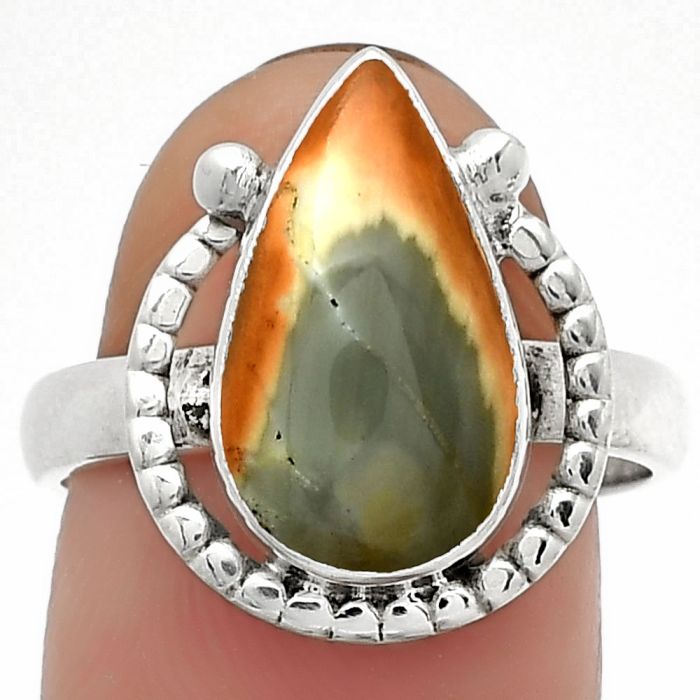 Natural Imperial Jasper - Mexico Ring size-8 SDR184362 R-1518, 9x15 mm