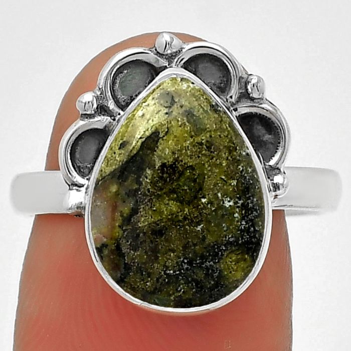 Dragon Blood Stone - South Africa Ring size-8 SDR185234 R-1216, 10x14 mm