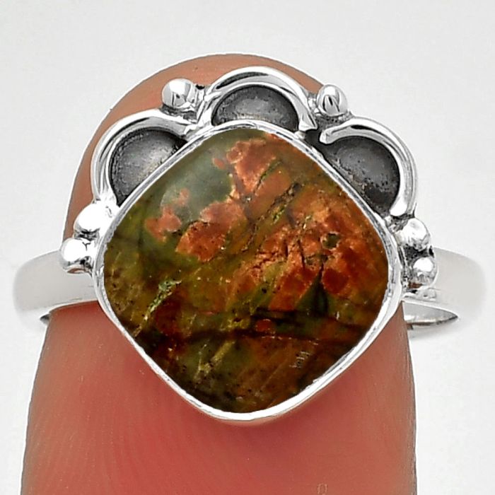 Natural Cherry Creek Ring size-8 SDR185245 R-1216, 11x11 mm