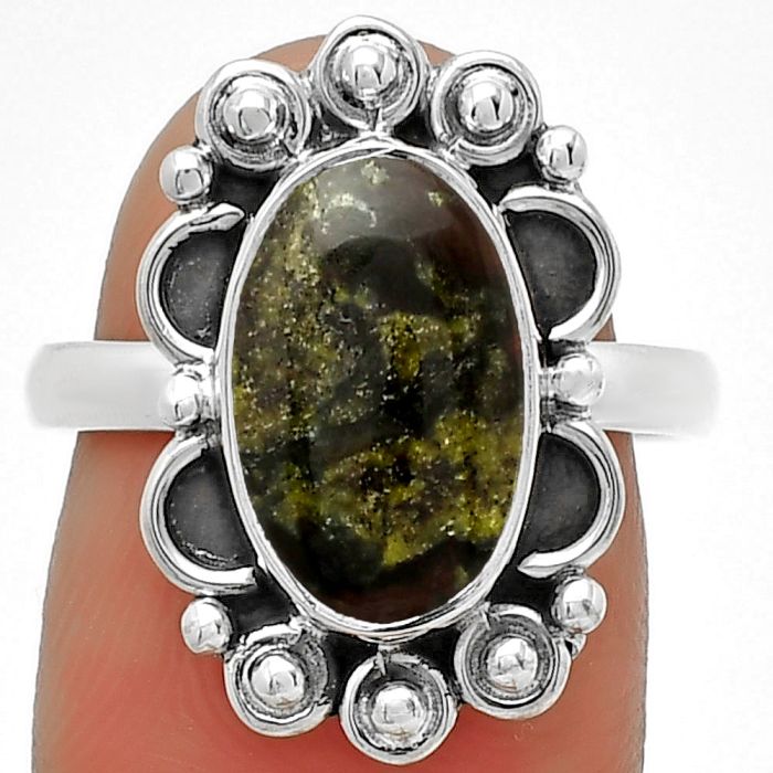 Dragon Blood Stone - South Africa Ring size-7 SDR185353 R-1207, 8x13 mm