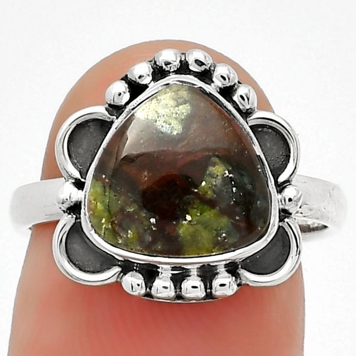 Dragon Blood Stone - South Africa Ring size-7 SDR185421 R-1103, 10x10 mm