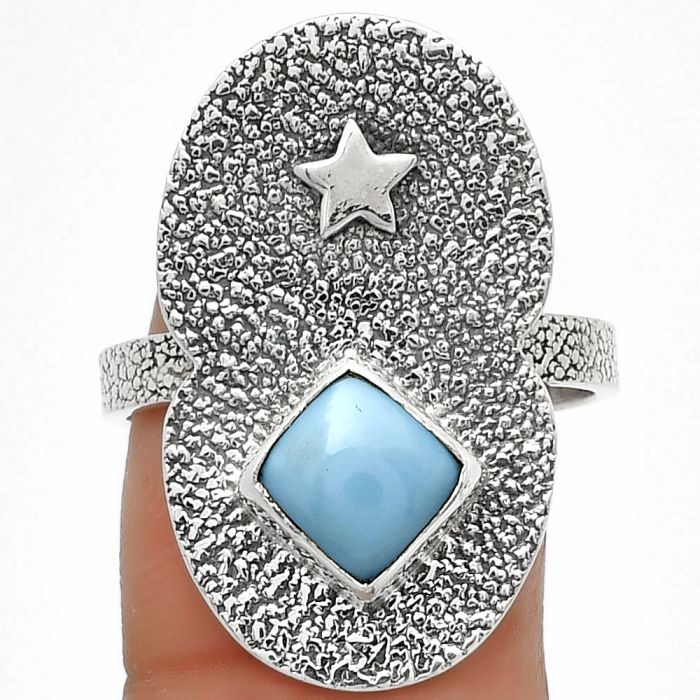 Star - Natural Owyhee Opal Ring size-9 SDR185483 R-1290, 7x7 mm