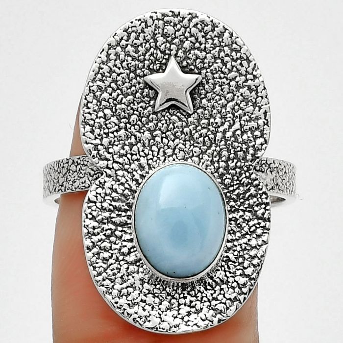 Star - Natural Owyhee Opal Ring size-9 SDR185486 R-1290, 7x9 mm