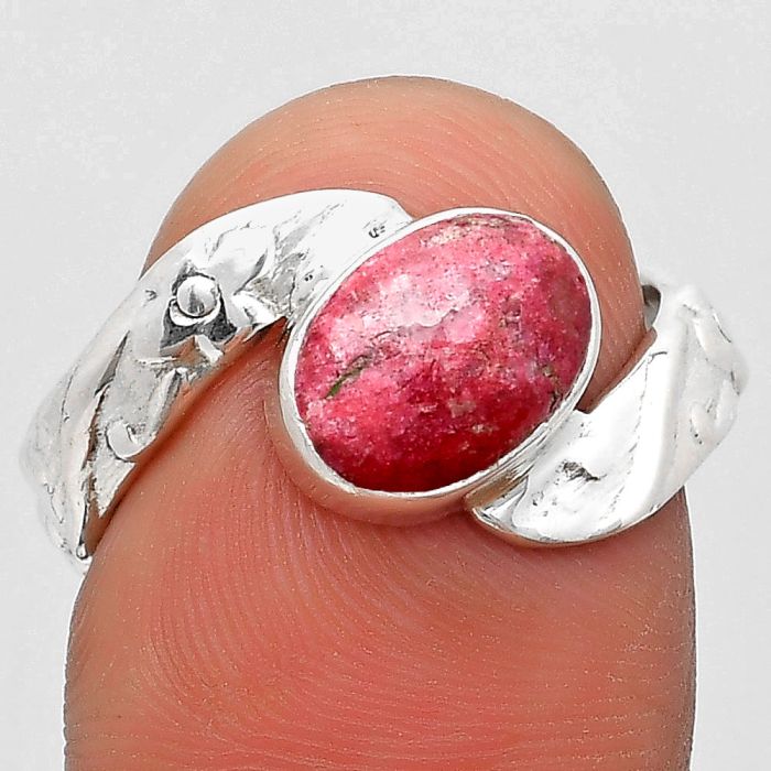 Natural Pink Thulite - Norway Ring size-8 SDR186908 R-1232, 7x9 mm